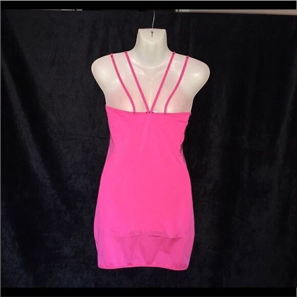 Bedazzled Hot Pink short dress - Picture 3 of 5